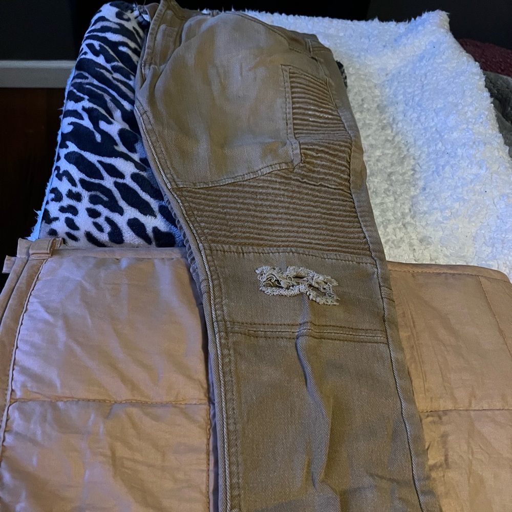 Mens tan jeans